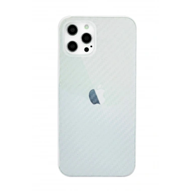 Mey İthalat® iPhone 12 Pro Max Kılıf Karbon PP Silikon - Şeffaf