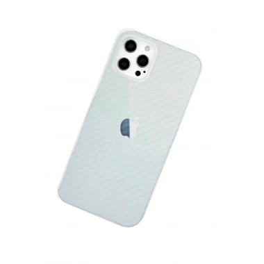 Mey İthalat® iPhone 12 Pro Max Kılıf Karbon PP Silikon - Şeffaf
