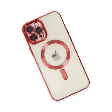 Mey İthalat®  iPhone 12 Pro Max Kılıf Kross Magneticsafe Kapak - Kırmızı