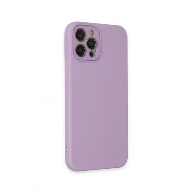 Mey İthalat® iPhone 12 Pro Max Kılıf Lansman Glass Kapak - Lila