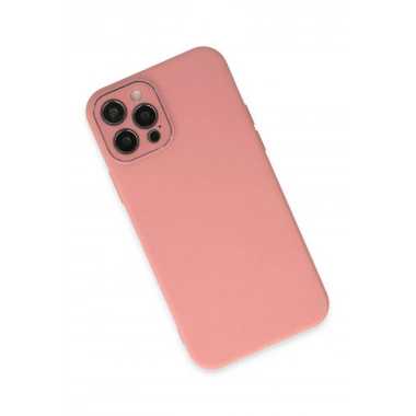 Mey İthalat® iPhone 12 Pro Max Kılıf Lansman Glass Kapak - Pembe