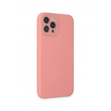 Mey İthalat® iPhone 12 Pro Max Kılıf Lansman Glass Kapak - Pembe