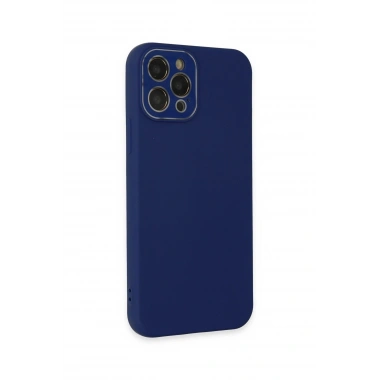 Mey İthalat® iPhone 12 Pro Max Kılıf Lansman Glass Kapak - Sky Blue