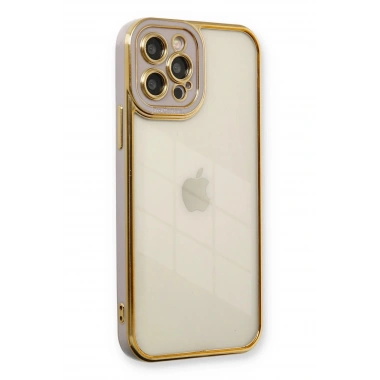 Mey İthalat® iPhone 12 Pro Max Kılıf Liva Lens Silikon - Lila