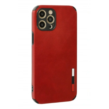 Mey İthalat® iPhone 12 Pro Max Kılıf Loop Deri Silikon - Kırmızı