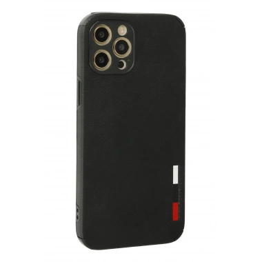 Mey İthalat® iPhone 12 Pro Max Kılıf Loop Deri Silikon - Siyah
