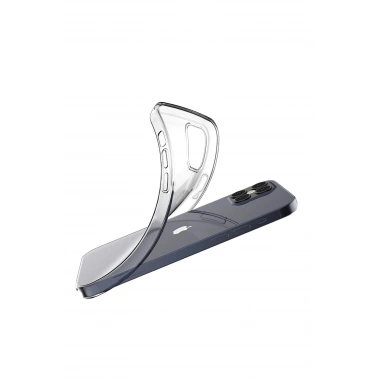 Mey İthalat®  iPhone 12 Pro Max Kılıf Lüx Şeffaf Silikon