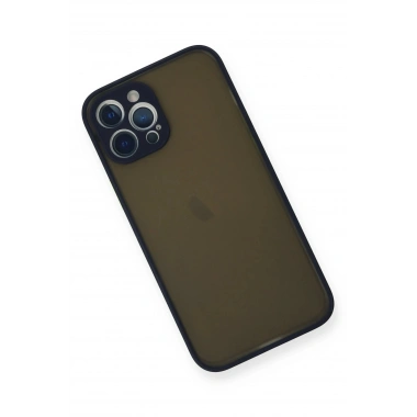 Mey İthalat®  iPhone 12 Pro Max Kılıf Montreal Silikon Kapak - Lacivert