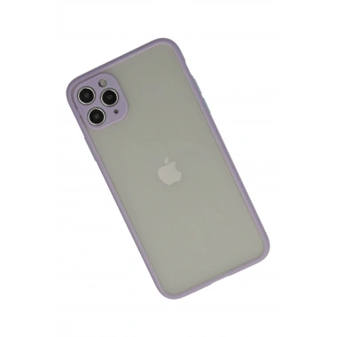 Mey İthalat®  iPhone 12 Pro Max Kılıf Montreal Silikon Kapak - Mor
