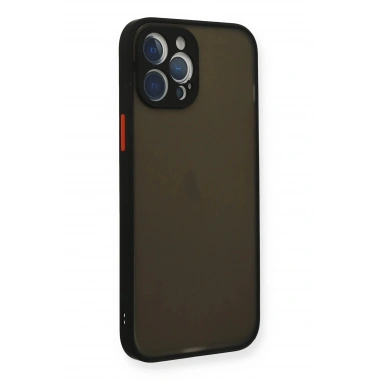 Mey İthalat®  iPhone 12 Pro Max Kılıf Montreal Silikon Kapak - Siyah