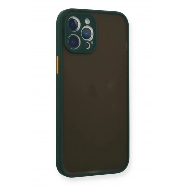 Mey İthalat®  iPhone 12 Pro Max Kılıf Montreal Silikon Kapak - Yeşil
