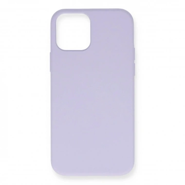 Mey İthalat®  iPhone 12 Pro Max Kılıf Nano içi Kadife Silikon- Lila