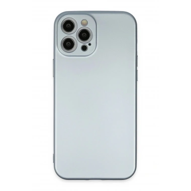 Mey İthalat®  iPhone 12 Pro Max Kılıf Nano içi Kadife Silikon - Sky Blue