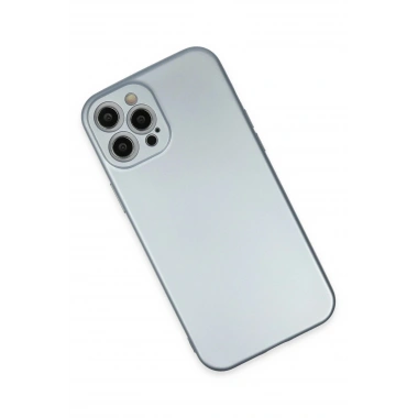 Mey İthalat®  iPhone 12 Pro Max Kılıf Nano içi Kadife Silikon - Sky Blue