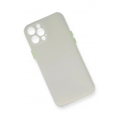 Mey İthalat® iPhone 12 Pro Max Kılıf PP Ultra İnce Kapak - Beyaz