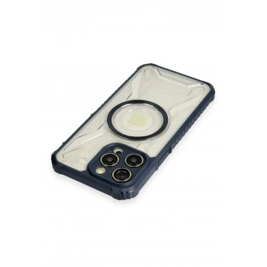 Mey İthalat® iPhone 12 Pro Max Kılıf Prag Magneticsafe Kapak - Lacivert