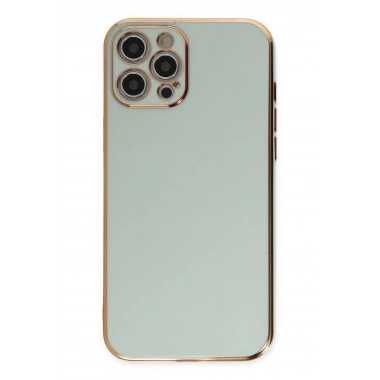Mey İthalat®  iPhone 12 Pro Max Kılıf Volet Silikon - Açık Yeşil