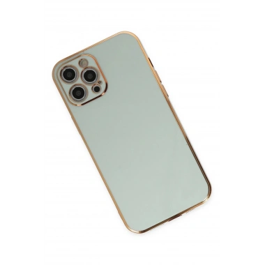 Mey İthalat®  iPhone 12 Pro Max Kılıf Volet Silikon - Açık Yeşil