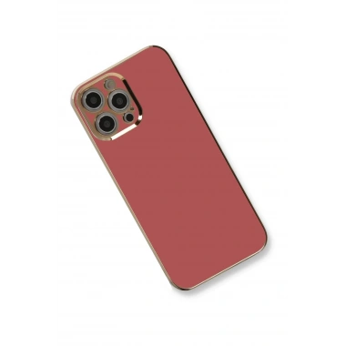 Mey İthalat®  iPhone 12 Pro Max Kılıf Volet Silikon - Kırmızı