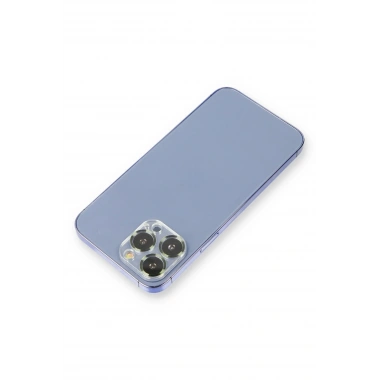 Mey İthalat®  iPhone 12 Pro Metal Kamera Lens Koruma Cam - Koyu Yeşil