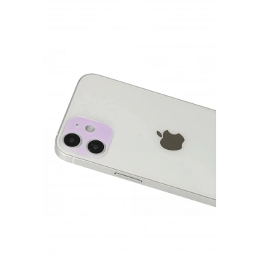 Mey İthalat® iPhone 12 Rainbow Kamera Lens Koruma Cam - Mor
