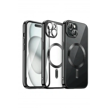 Mey İthalat®  iPhone 13 Kılıf Kross Magneticsafe Kapak - Siyah