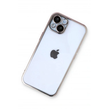 Mey İthalat®  iPhone 13 Kılıf  Lensli Silikon - Gold
