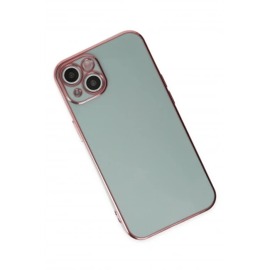 Mey İthalat®  iPhone 13 Kılıf Volet Silikon - Açık Yeşil