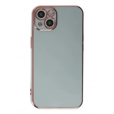 Mey İthalat®  iPhone 13 Kılıf Volet Silikon - Açık Yeşil