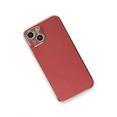 Mey İthalat®  iPhone 13 Kılıf Volet Silikon - Kırmızı