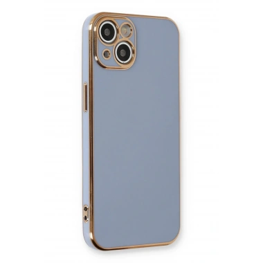 Mey İthalat®  iPhone 13 Kılıf Volet Silikon - Mavi