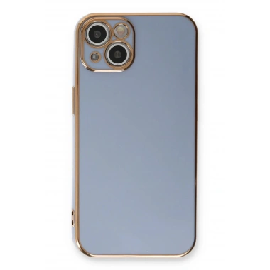 Mey İthalat®  iPhone 13 Kılıf Volet Silikon - Mavi