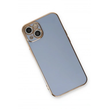 Mey İthalat®  iPhone 13 Kılıf Volet Silikon - Mavi