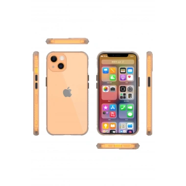 Mey İthalat® iPhone 13 Mini Kılıf Miami Şeffaf Silikon - Şeffaf