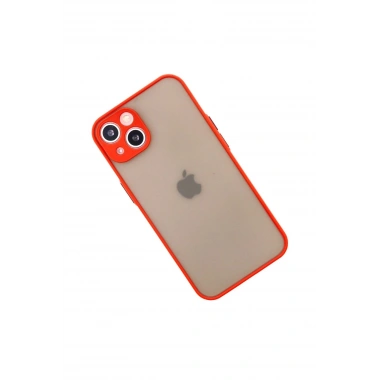 Mey İthalat®  iPhone 13 Mini Kılıf Montreal Silikon Kapak - Kırmızı