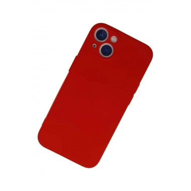 Mey İthalat®  iPhone 13 Mini Kılıf Nano içi Kadife Silikon - Kırmızı