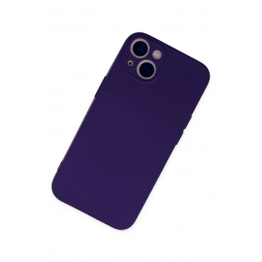 Mey İthalat®  iPhone 13 Mini Kılıf Nano içi Kadife Silikon - Mor