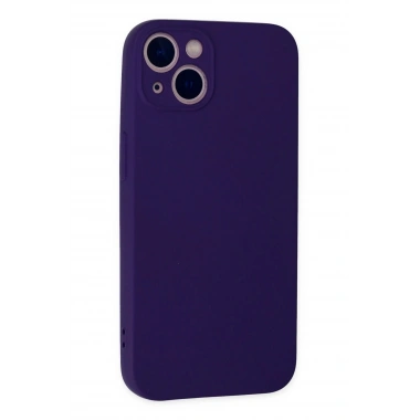 Mey İthalat®  iPhone 13 Mini Kılıf Nano içi Kadife Silikon - Mor