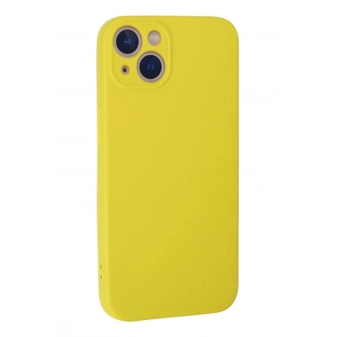 Mey İthalat®  iPhone 13 Mini Kılıf Nano içi Kadife Silikon - Sarı