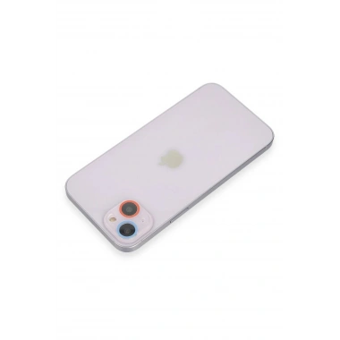 Mey İthalat®  iPhone 13 Mini Renkli Kamera Lens Koruma Cam - Pembe-Mavi