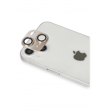 Mey İthalat® iPhone 13 Pers Alüminyum Kamera Lens - Gold