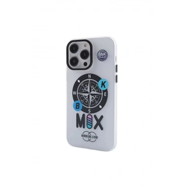 Mey İthalat®  iPhone 13 Pro Kılıf Apollo Magneticsafe Desenli Kapak - Apollo Şeffaf - 3