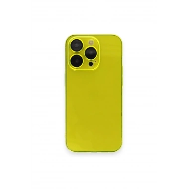 Mey İthalat® iPhone 13 Pro Kılıf Armada Lensli Kapak - Sarı