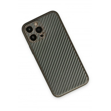 Mey İthalat®  iPhone 13 Pro Kılıf Coco Karbon Silikon - Füme