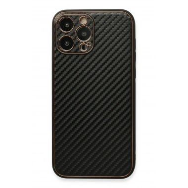 Mey İthalat®  iPhone 13 Pro Kılıf Coco Karbon Silikon - Siyah
