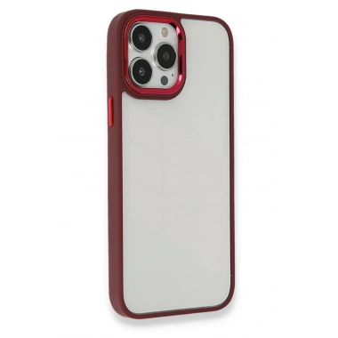 Mey İthalat® iPhone 13 Pro Kılıf Dora Kapak - Kırmızı