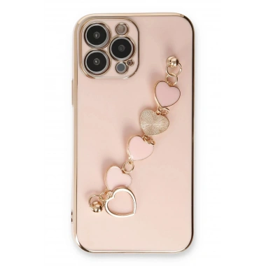 Mey İthalat® iPhone 13 Pro Kılıf Esila Silikon - Pudra