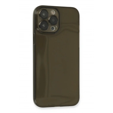Mey İthalat®  iPhone 13 Pro Kılıf Fly Lens Silikon - Siyah