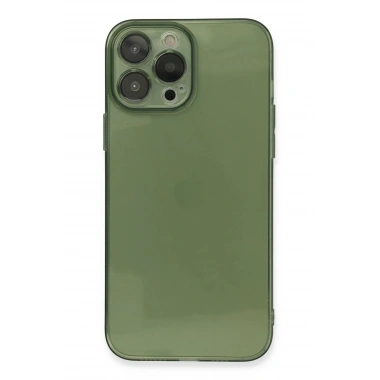 Mey İthalat®  iPhone 13 Pro Kılıf Fly Lens Silikon - Yeşil