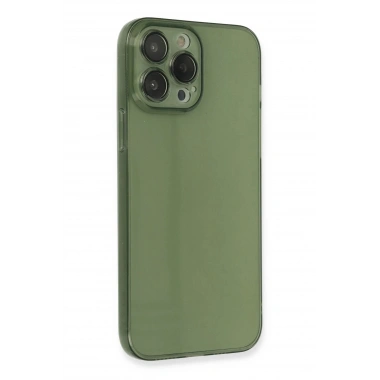 Mey İthalat®  iPhone 13 Pro Kılıf Fly Lens Silikon - Yeşil